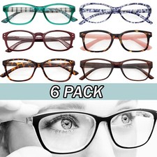 Ladies Reading Glasses 6 Pack Fashion Readers Eyeglasses Assorted New Pick Power picture