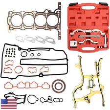 JAVOUKA Head Gasket Set Timing Tool Kit 1.4L Head Gasket+Timing Tool picture