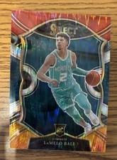 2020-21 Panini Select - LaMelo Ball #63 Red White Orange Shimmer Prizm (RC) picture
