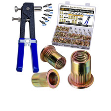 Pressure Rivet Nut Tool Kit 430 Pcs Metric Steel Rivet Nut Set for Home picture