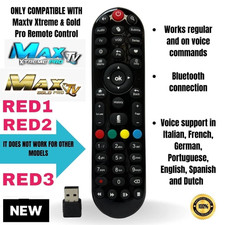 REMOTE CONTROL FOR MAXTV Gold, Silver, RED 1/3 (Bluetooth) TV Box – Local Pick picture