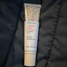 Glossier Balm Dotcom Lip Balm Birthday Scent Salve Clear 0.5 fl oz picture