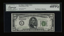 DBR 1928-B $5 DGS FRN San Francisco Fr. 1952-Ldgs Legacy 40 PPQ Ser # L29541866A picture