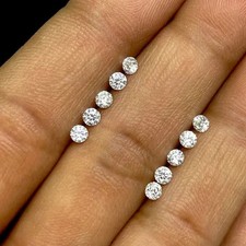 10 Pcs Natural White Diamond Round Cut VVS1 D Grade 6 MM Certified Loose Gems picture