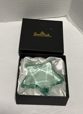 Rosenthal Aqua Crystal Star  Paperweight 3 1/2” In Original Box picture