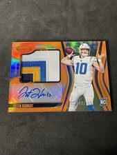 2020 Certified Justin Herbert Rookie Patch Auto #/149 Rpa Nice Patch Chargers  picture