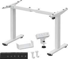 FlexiSpot EN2W-F Electric Standing Desk Frame BASE ONLY (White) picture