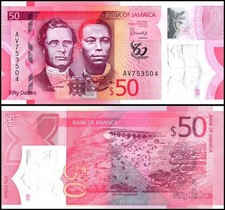 Jamaica 50 Dollars, 2022, P-96, UNC, Commemorative, Polymer picture