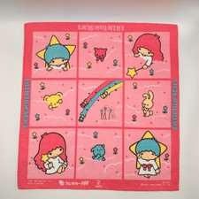 Rare Vintage 1983 Little Twin Stars Fujicolor Handkerchief Sanrio Japan Clouds picture