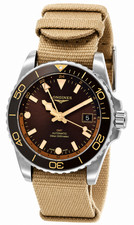 New Longines Mens HydroConquest GMT Automatic 41 Brown Dial Watch L3.790.4.66.2 picture