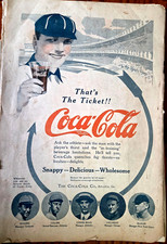 VTG 1915 The American Boy, Baseball, Stories, Coca-Cola, Cracker Jack, 40 Pages picture