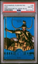 Marvel Fleer Retro Precious Metal Gems-Blue Loki #35 PSA 8 /50 Parallel picture