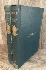 Herndon's Lincoln True Story Great Life 1921 Deluxe Vols 1 2 Gold Gilt Top Edge picture