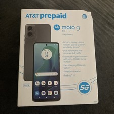 AT&T Prepaid Motorola Moto G 5G 2024 128GB 6.6”50MP Green Android Smartphone New picture