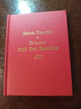 1970 Freemasonry masonic Grand Chapter of England Royal Arch Regulations   /26 picture