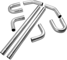 2.5 Inch Universal T304 Stainless Steel Exhaust Pipe Tubing Kit 16 Gauge Custom  picture