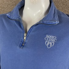 Mayo Clinic Sweatshirt Mens Large 1/4 Zip Pullover Medical Embroidered T650 picture
