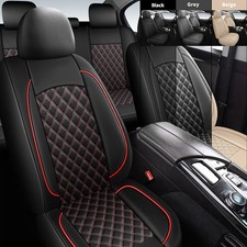 Axlcore Leather Car Seat Covers Waterproof 5-Seat Front Rear Full Set Protectors picture