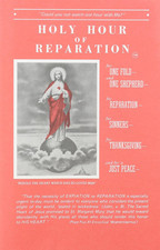Holy Hour of Reparation to the Sacred Heart of Jesus (English, Spanish, French a picture