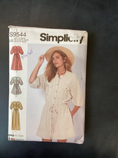 SIMPLICITY S9544 DRESS & JUMPSUIT - Sz 16/18/20/22/24 Uncut FF picture