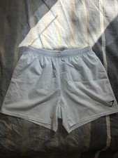 Gymshark Arrival Shorts Men’s Size L 5” White Athletic Training Gym Shorts picture