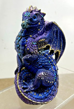Windstone Editions Peacock Blue Baby Dragon Figurine Melody Pena Retired  picture