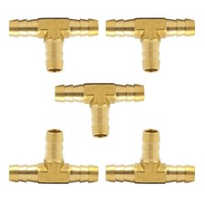 Vis Brass Hose Barb Tee 3/16