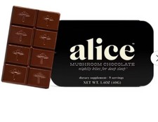 4 PACK Alice Mushroom Chocolates *Nightcap* For Deep Sleep 2.8 Oz Each Pack picture