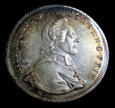 Austria: Salzburg. Hieronymous Taler 1784-M, Choice BU. Superb Original Toning picture