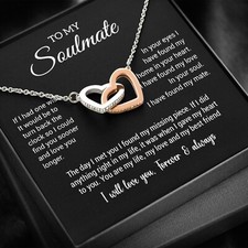 To My Soulmate Necklace, Valentine Gift For Her, Gift For Soulmate, Gift For Her picture