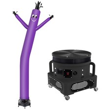 MOUNTO 20ft Purple Inflatable Dancer Sky Puppet with 1hp 18-inch Blower picture