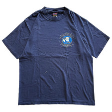 Vintage 1998 Operation Desert Thunder Task Force Tee Soffes Size Large Navy Blue picture