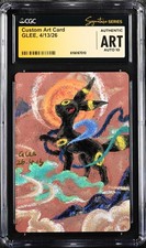CGC AUTHENTIC ART AUTO 10 Custom Card GLEE Signature Umbreon With Moon Pokémon picture