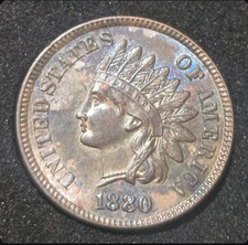 1880 Indian Head Cent - Uncirculated Prooflike Gem -  picture