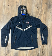 Nike Storm-FIT Men’s team USA Navy Hooded Full-Zip Windbreaker Jacket L picture