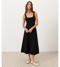 Pact Organic Fit & Flare Square Neck Dress picture