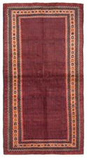 Vintage Hand-Knotted Area Rug 3'6