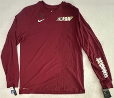 NEW Nike DRI-FIT Florida State Seminoles Cotton T-shirt Swoosh FSU Men's L picture