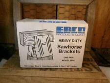 Ebco Products Co Galvanized Steel Heavy Duty Sawhorse Brackets One Pair SH-6 picture