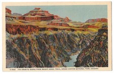 Fred Harvey, Grand Canyon Park c1930's Granite Gorge from Bright Angel Trail picture