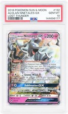 Alolan Ninetales GX 2018 Pokemon Lost Thunder Ultra Rare #132 PSA Item#14662190 picture