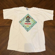 Vintage 1999 McDonalds Monopoly Play The Game T-Shirt White Fruit of the Loom XL picture