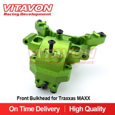 Vitavon CNC Redesign Front Bulkhead for Traxxas  MAXX 8920 aluminum#7075 Green picture