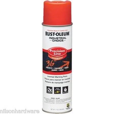 (12)-Fluorescent Red RustOleum Industrial Choice Marking Spray Paint 1662838 picture