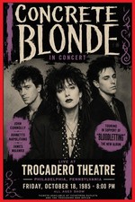 1985 CONCRETE BLONDE CONCERT POSTER WALL ART PRINT PHILADELPHIA PENNSYLVANIA picture