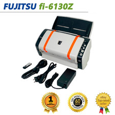 Fujitsu FI-6130Z Scanner COMPLETE SET (Adapter+USB+Drivers) - 1 YEAR WARRANTY picture