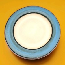 Pier 1 Teal Reactive Dinner Plate Peacock Blue & Brown 11
