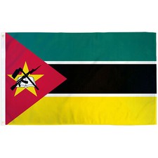 MOZAMBIQUE 3'X 5' POLY FLAG picture