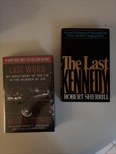 Kennedy The Last Kennedy & Last Word JFK 2 Book Lot HC DJ Sherrill Lane picture