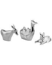 Classic Metal Alloy Nativity Holiday Animals Figurine Set Traditional picture